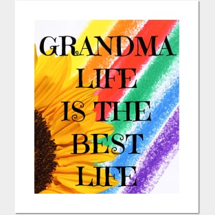 Grandma Life Is The Best Life shirt Posters and Art